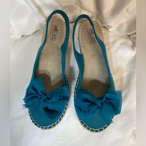 Cliffs By White Mountain Cheerful Slingback Espadrilles Sz 9M - Picture 2 of 7